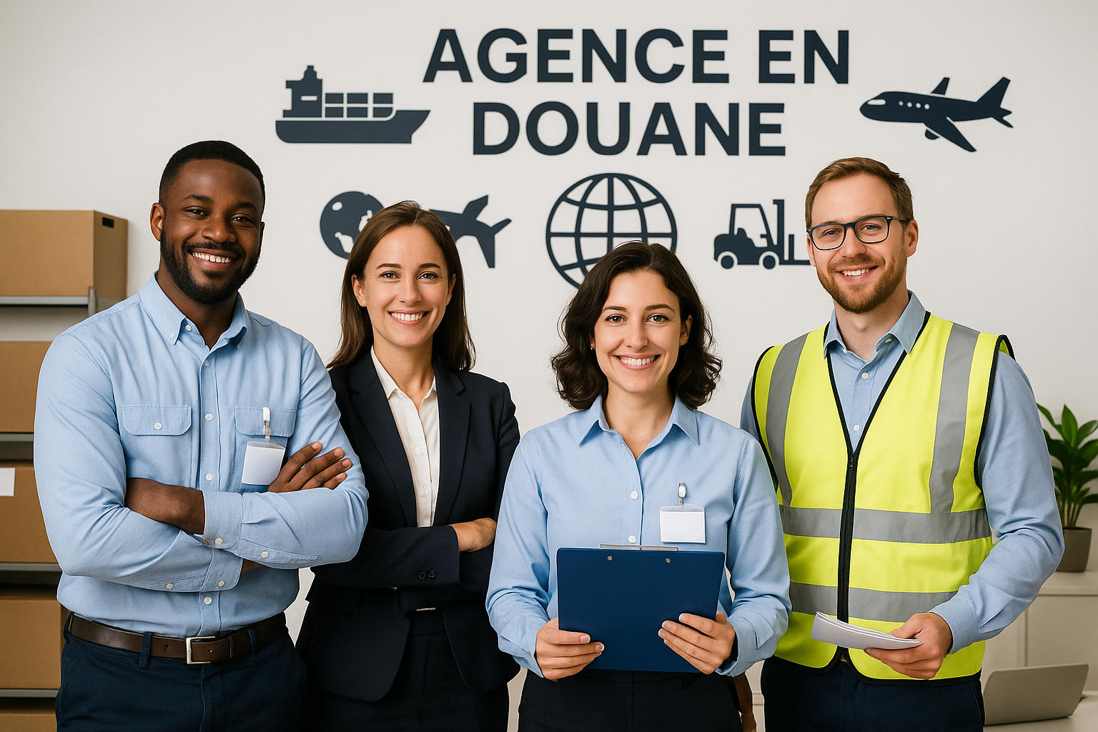 Portiques et terminal